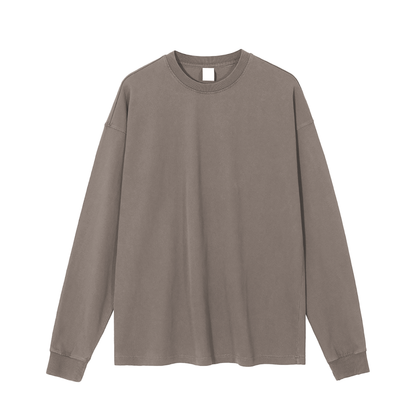 Enzyme Washed Long Sleeve T-shirt