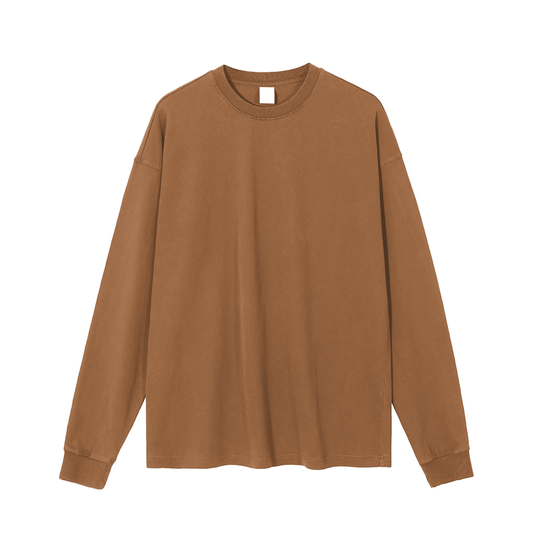 Enzyme Washed Long Sleeve T-shirt