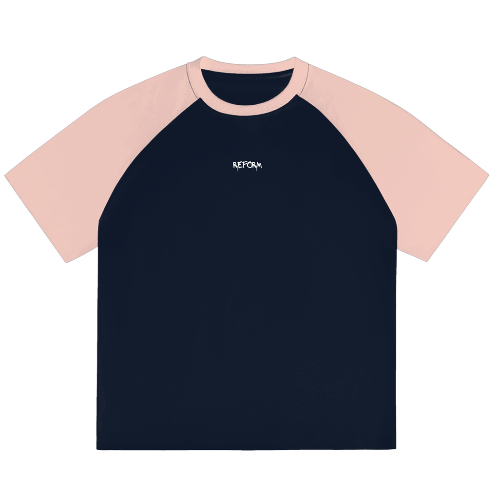 Color-Blocked Raglan Sleeve T-shirt