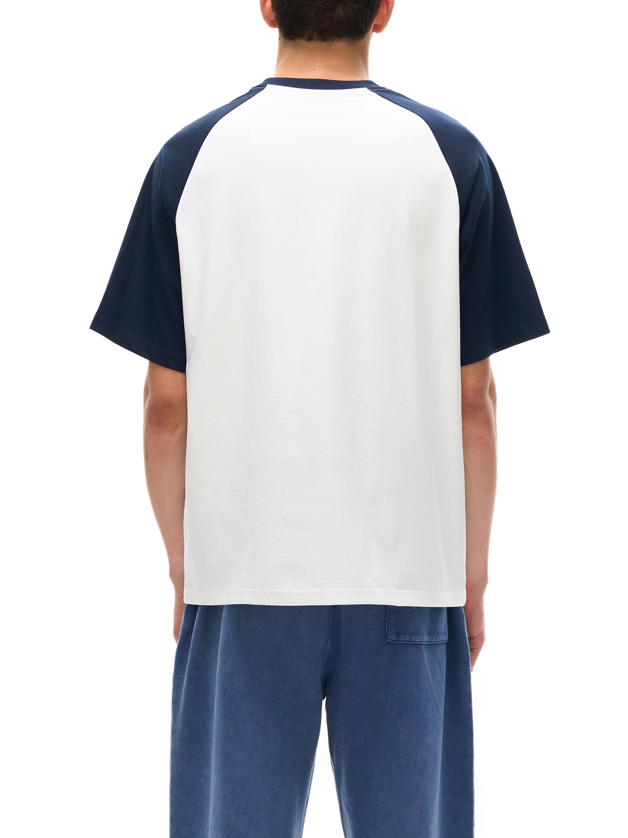 Color-Blocked Raglan Sleeve T-shirt