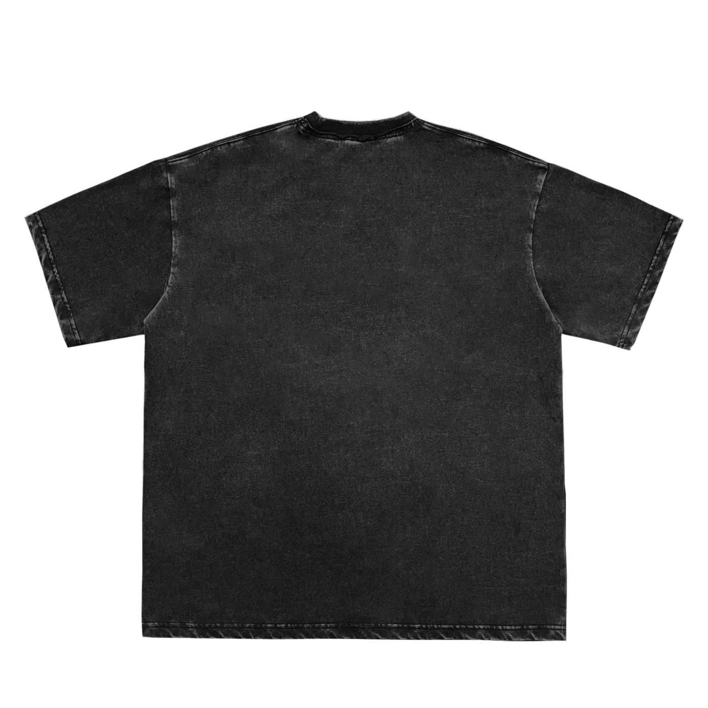 Double Neckline Scattered T-Shirt - 250 GSM