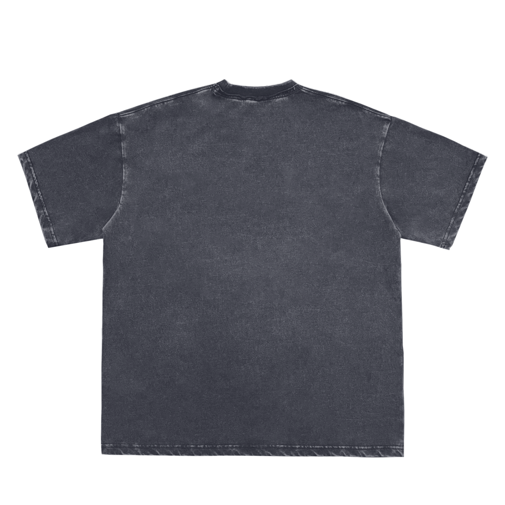 Double Neckline Scattered T-Shirt - 250 GSM