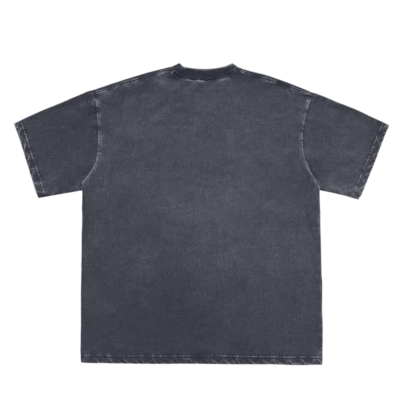 Double Neckline Scattered T-Shirt - 250 GSM