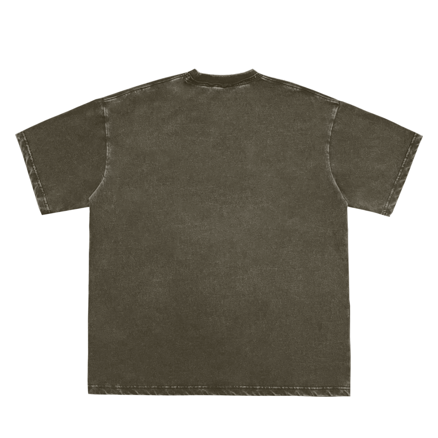 Double Neckline Scattered T-Shirt - 250 GSM