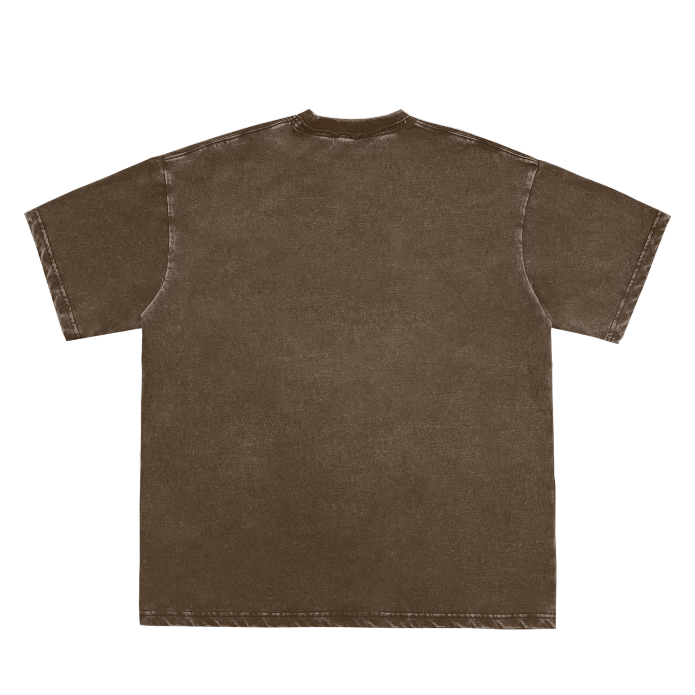 Double Neckline Scattered T-Shirt - 250 GSM