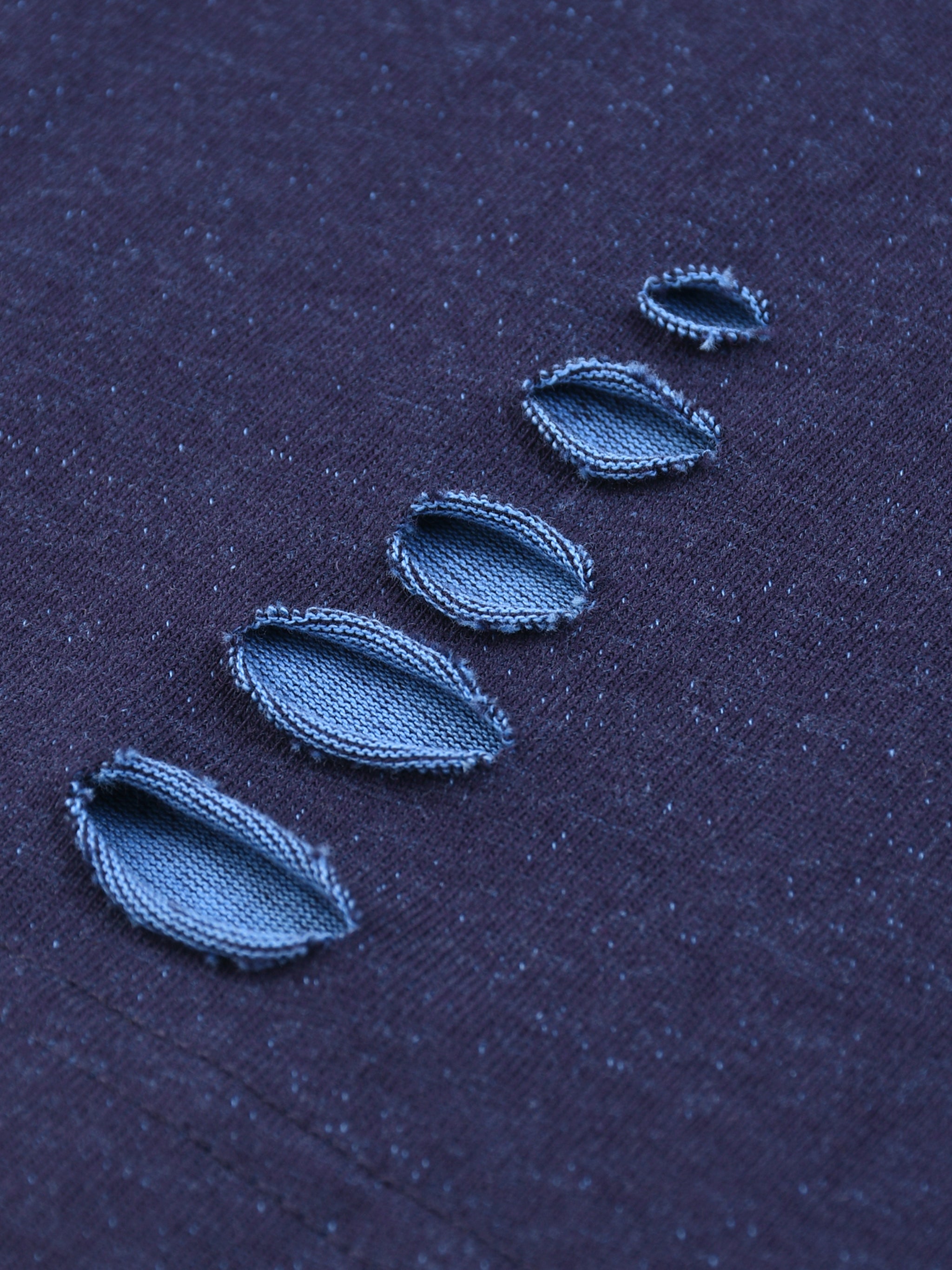 Hand-frayed Reversible T-shirt