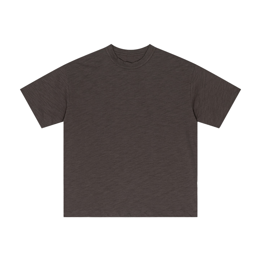 Lightweight Slub Cotton Plain T-Shirt
