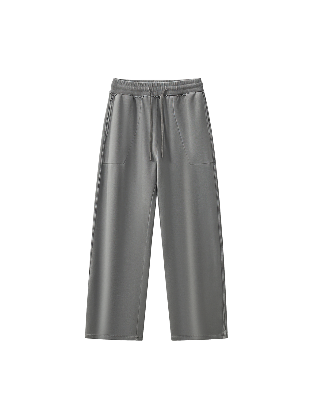 Raw-Seam Enzyme Washed Sweatpants