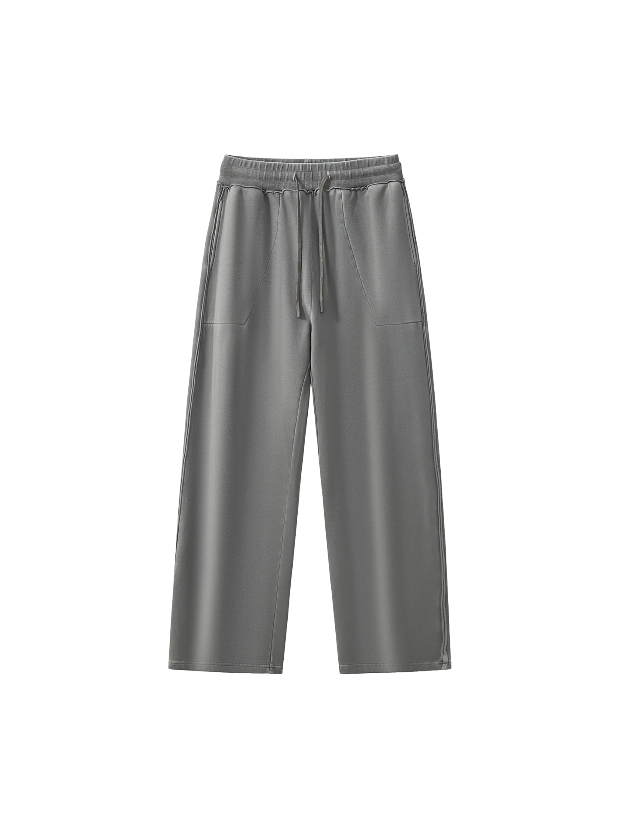 Raw-Seam Enzyme Washed Sweatpants