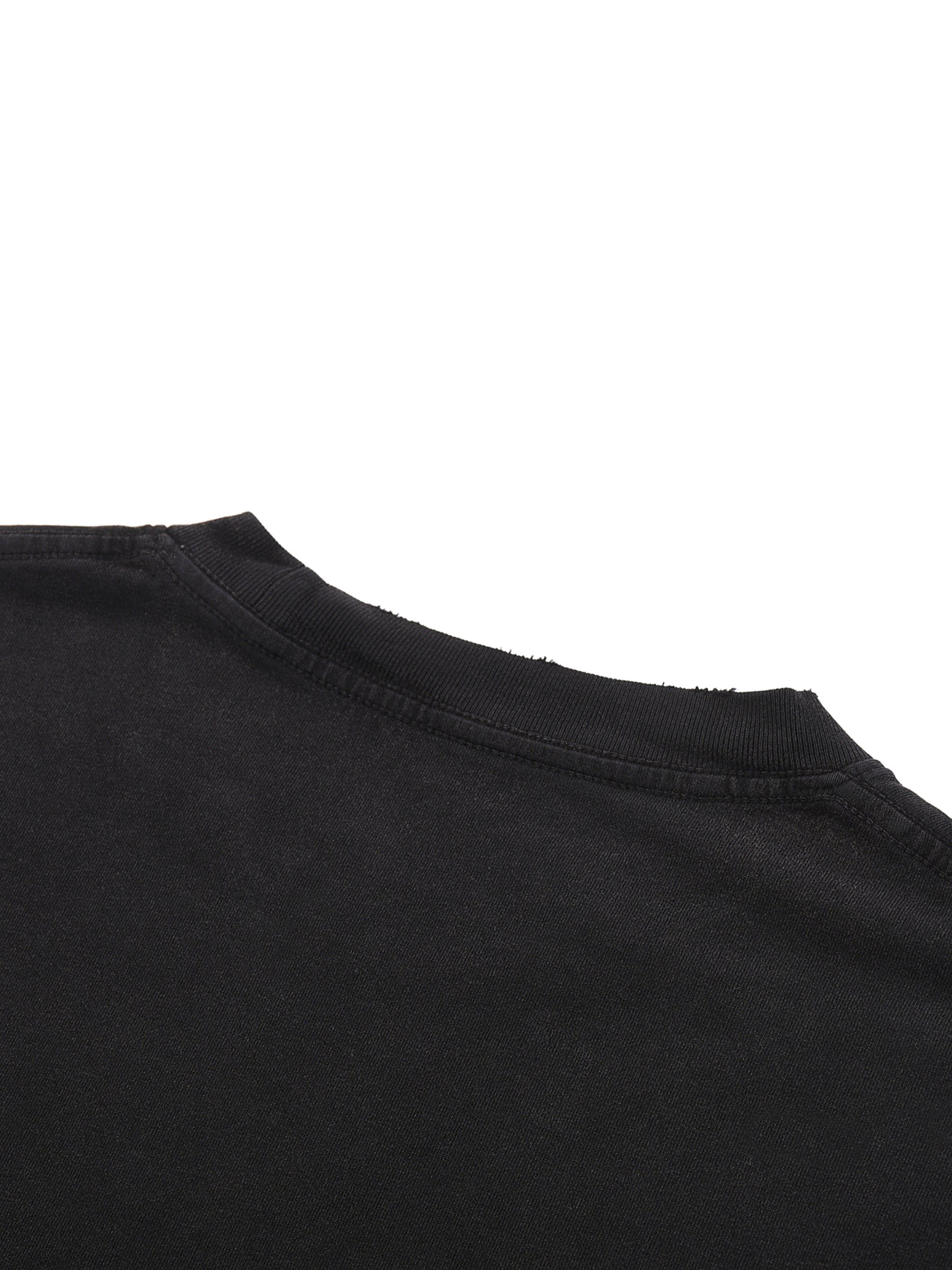 Snow Washed Raw-Hem T-Shirt