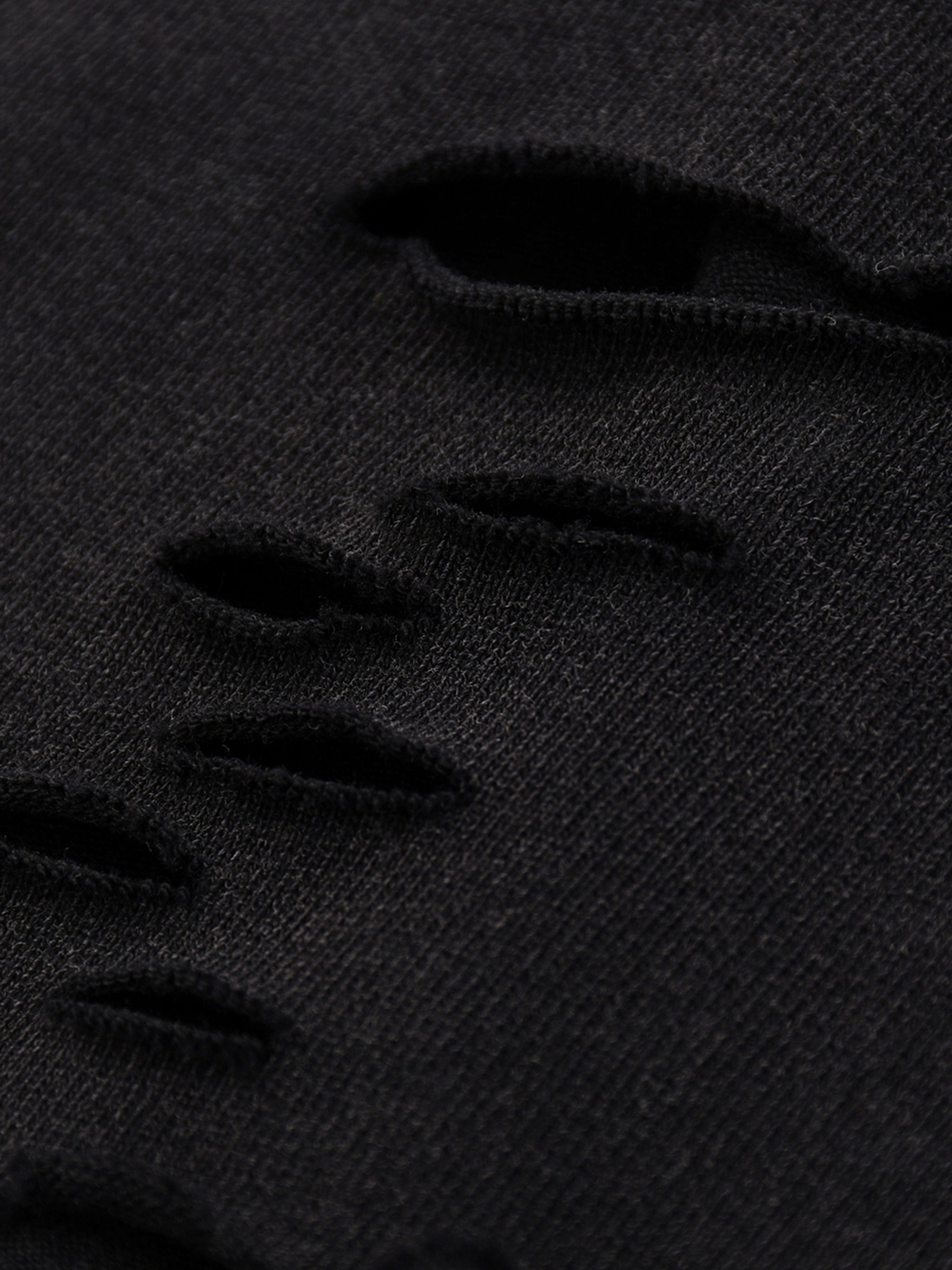 Snow Washed Raw-Hem T-Shirt