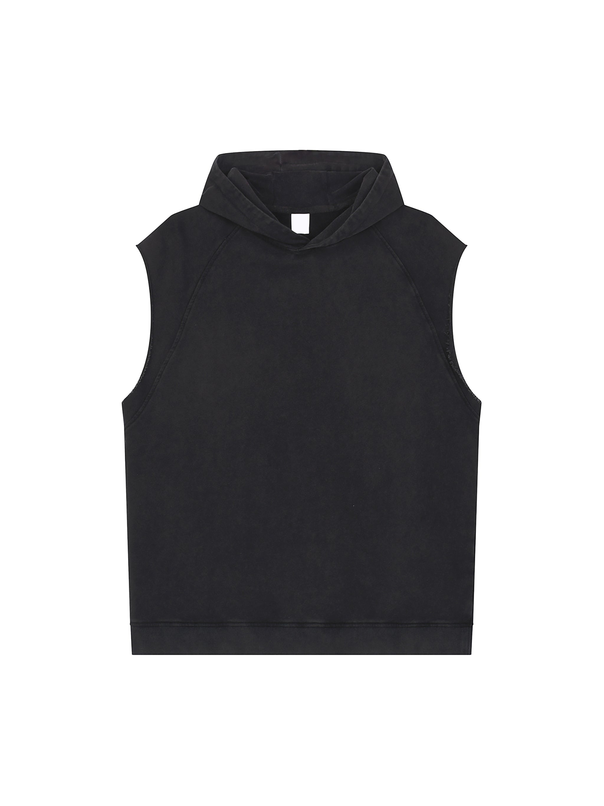 Snow Washed Sleeveless Hoodie