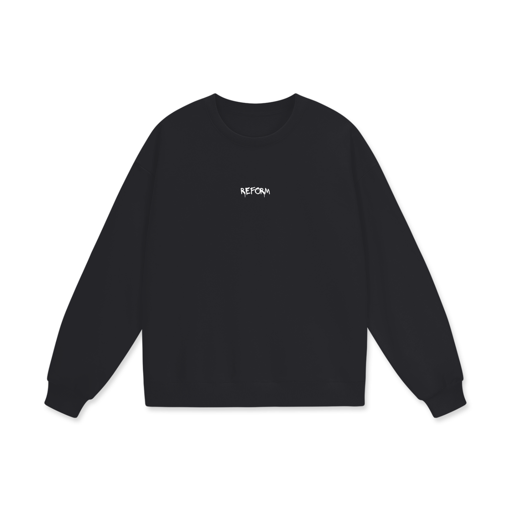 Unisex Drop Shoulder Oversized Fleece Sweatshirt
