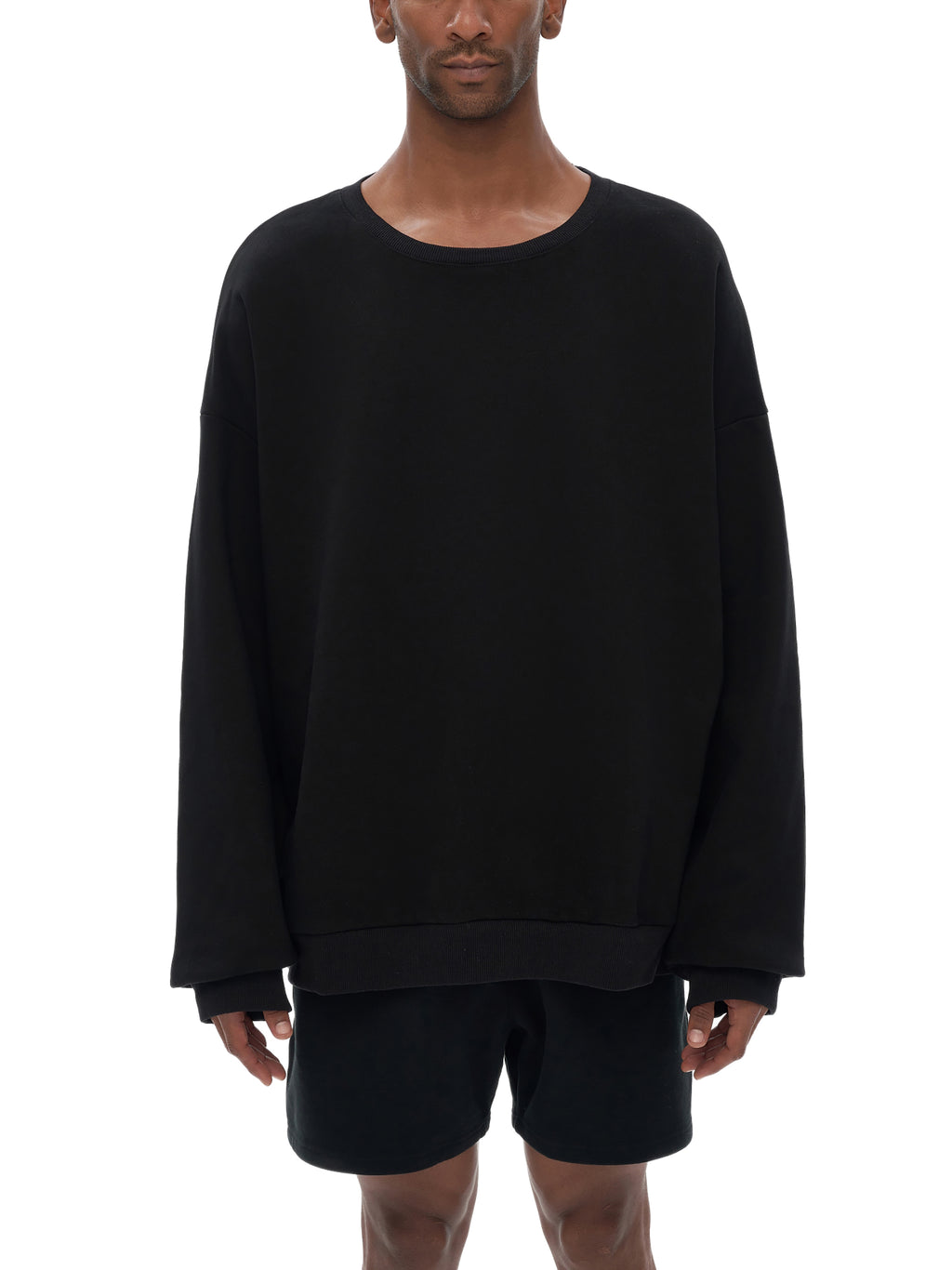 Unisex Drop Shoulder Oversized Fleece Sweatshirt