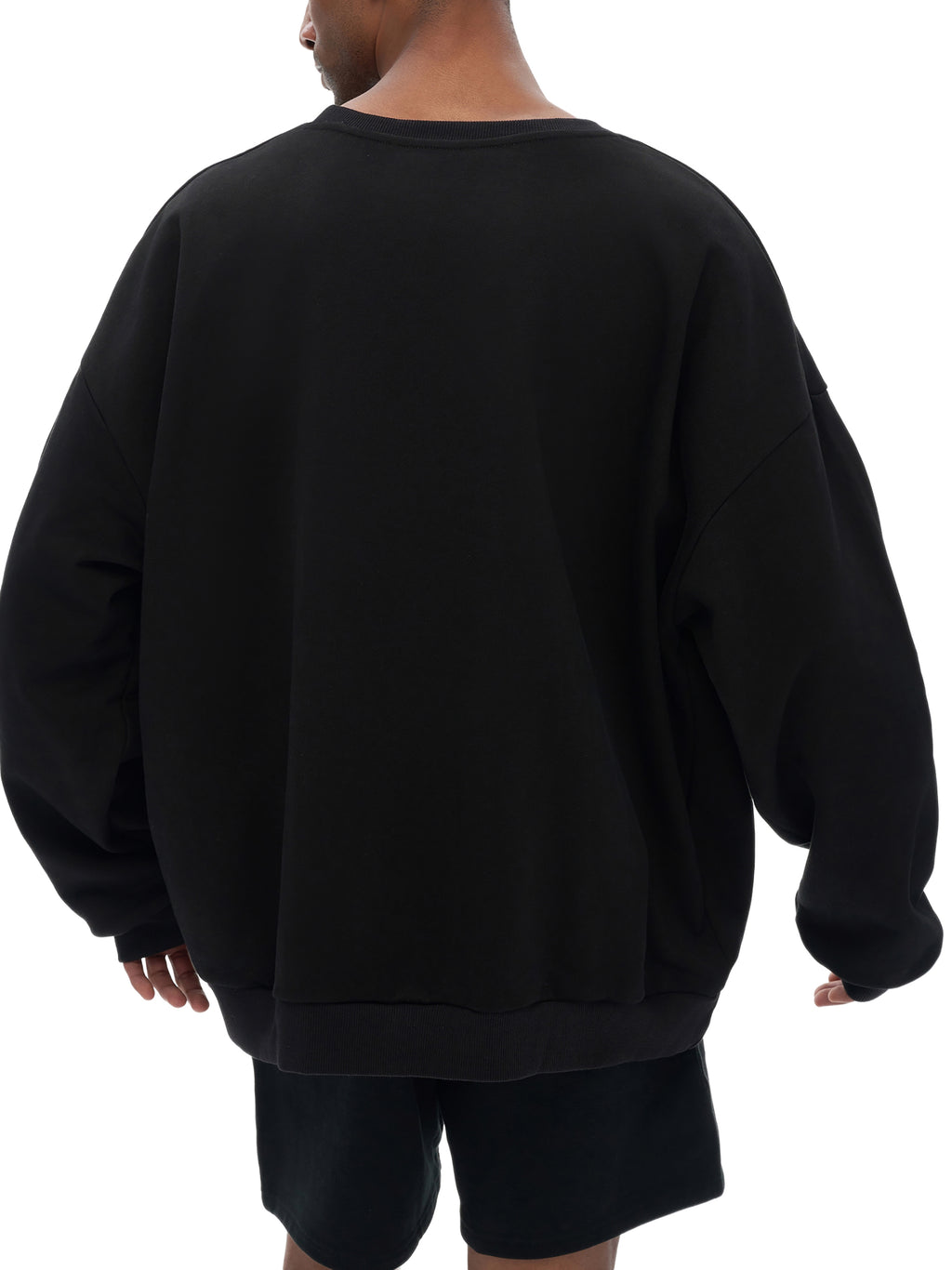 Unisex Drop Shoulder Oversized Fleece Sweatshirt