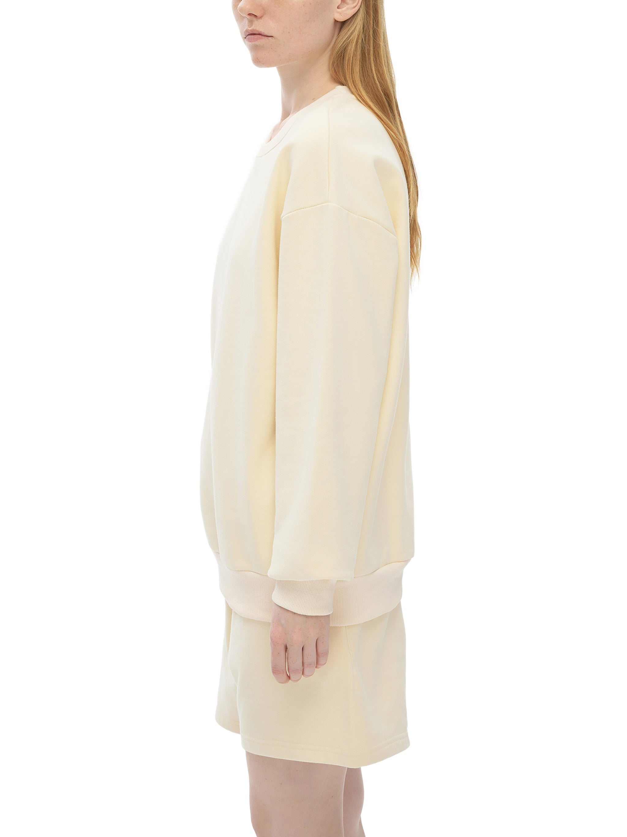 Unisex Drop Shoulder Oversized Fleece Sweatshirt