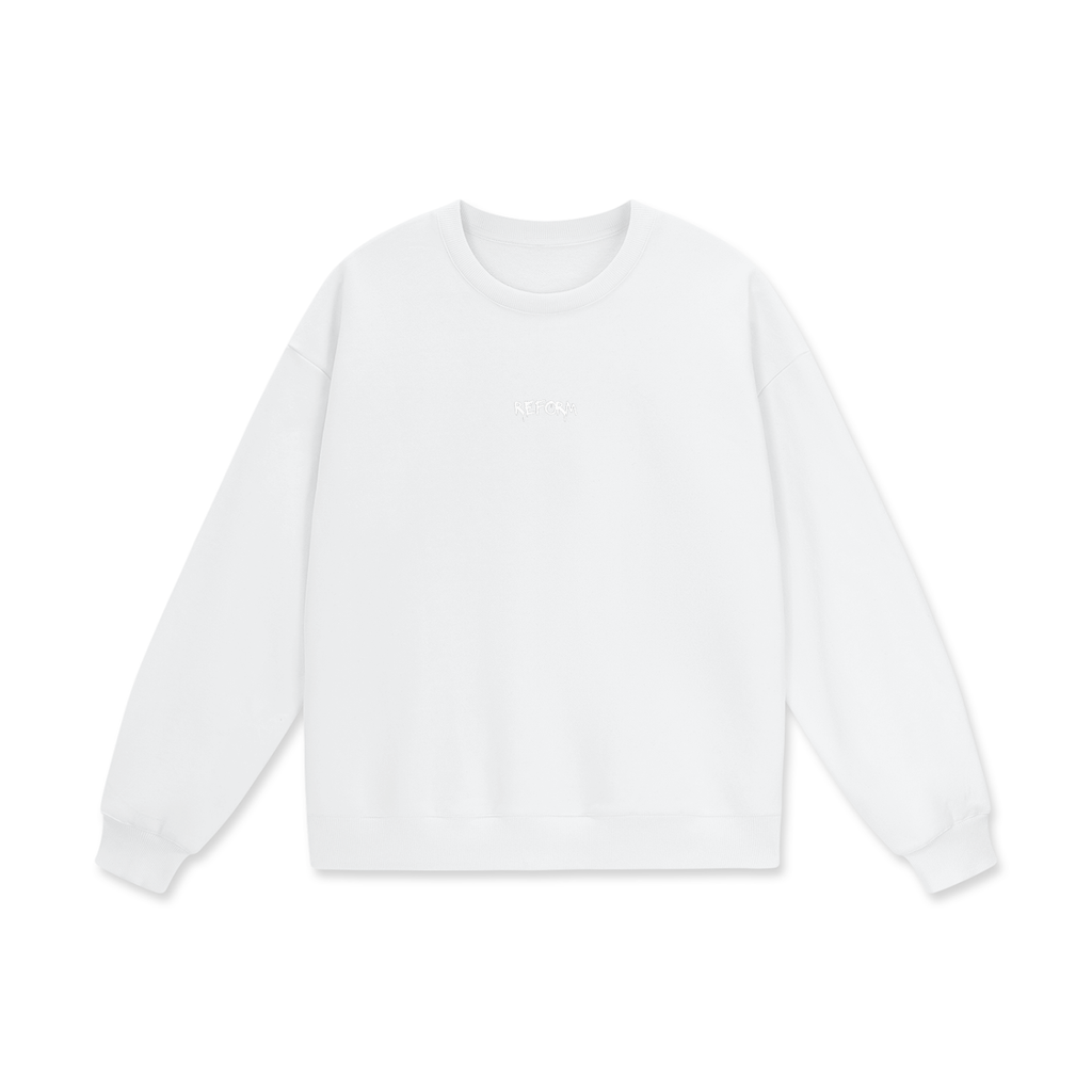 Unisex Drop Shoulder Oversized Fleece Sweatshirt