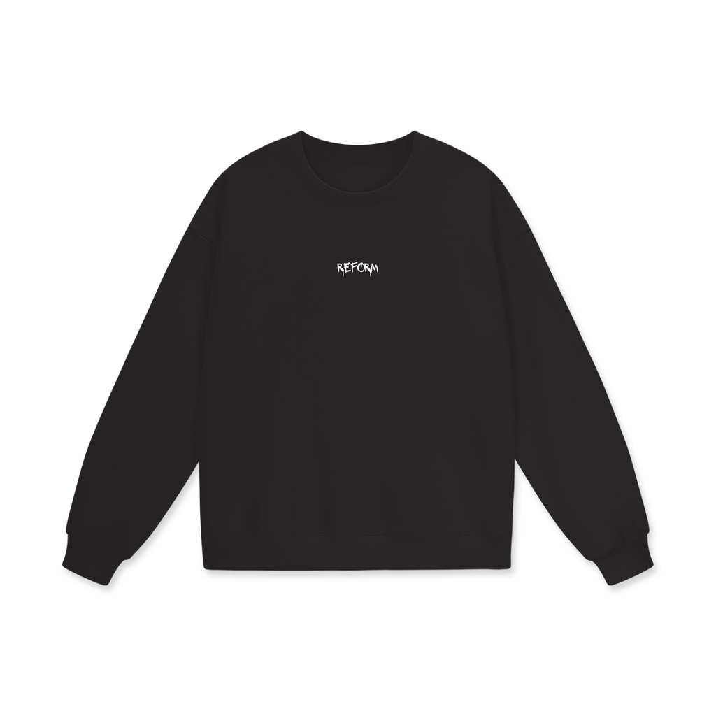 Unisex Drop Shoulder Oversized Fleece Sweatshirt