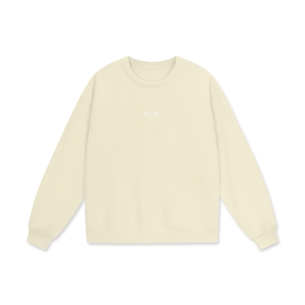 Unisex Drop Shoulder Oversized Fleece Sweatshirt