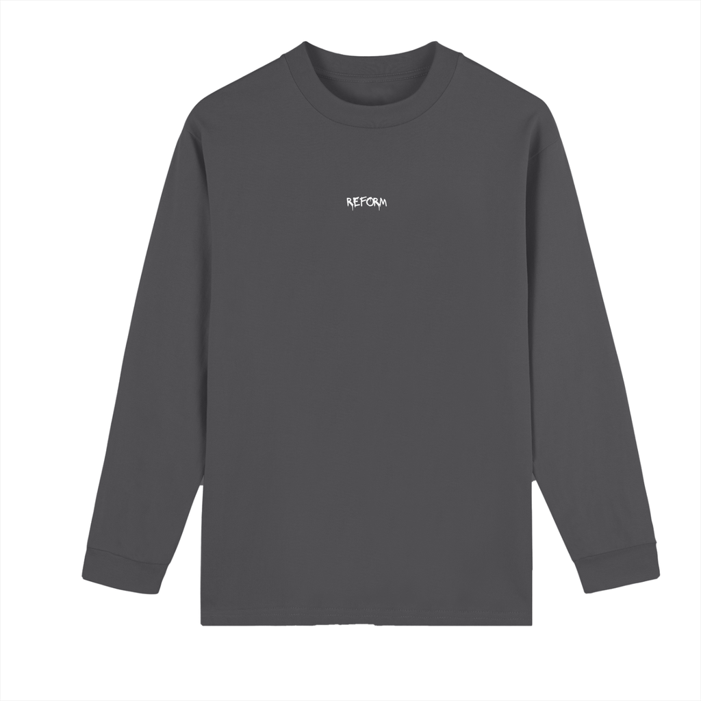 Heavyweight 100% Cotton Drop Shoulder Long Sleeve Shirt - 270gsm