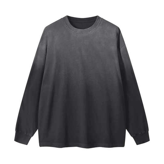 Gradient Vintage Washed Long Sleeve Tee - 270 GSM